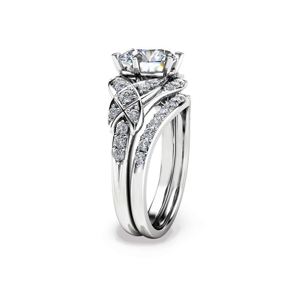 White Gold Diamond Engagement Ring Set 7145sw At Www Anthonylaurencejewelers Com