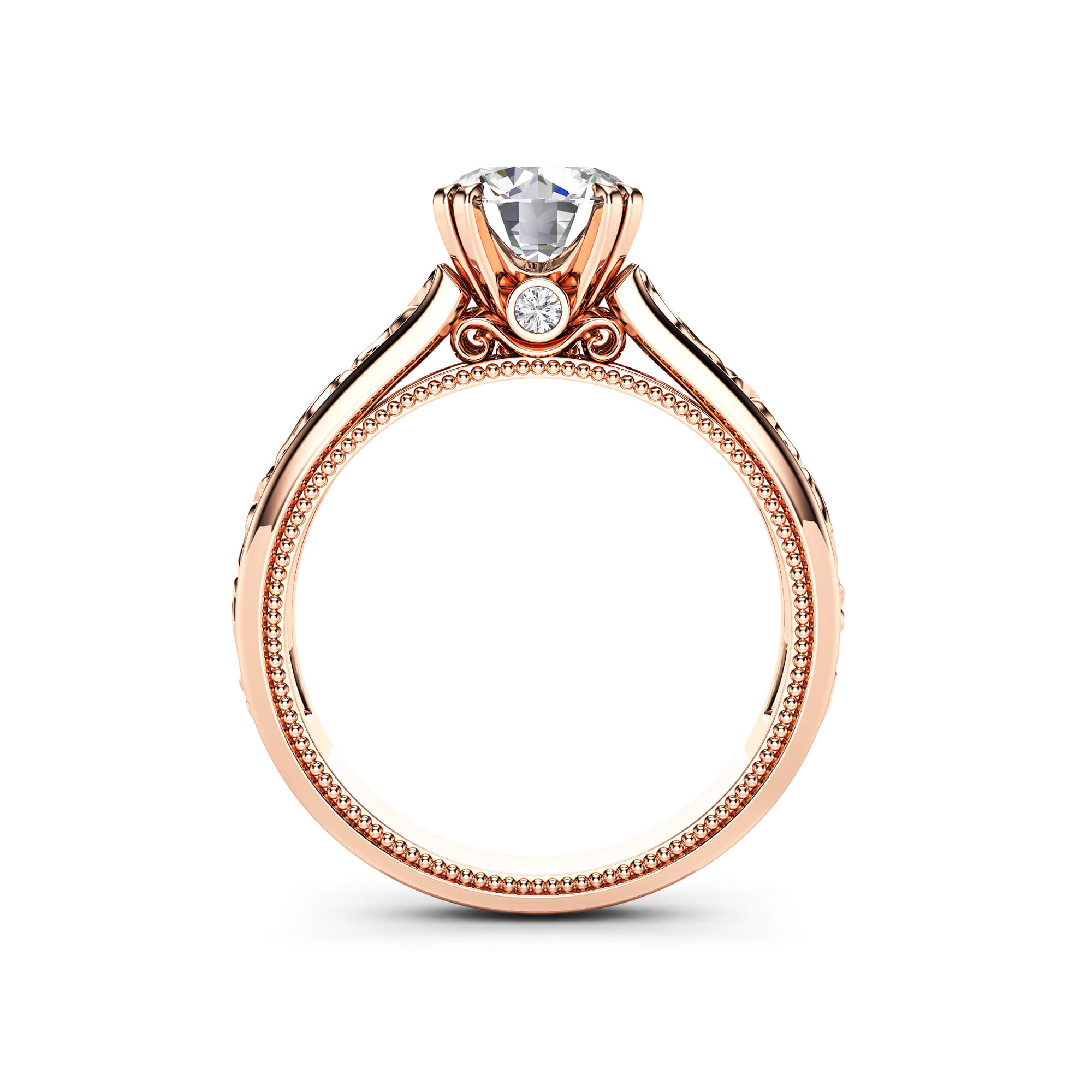 AN-0038B rose gold ring