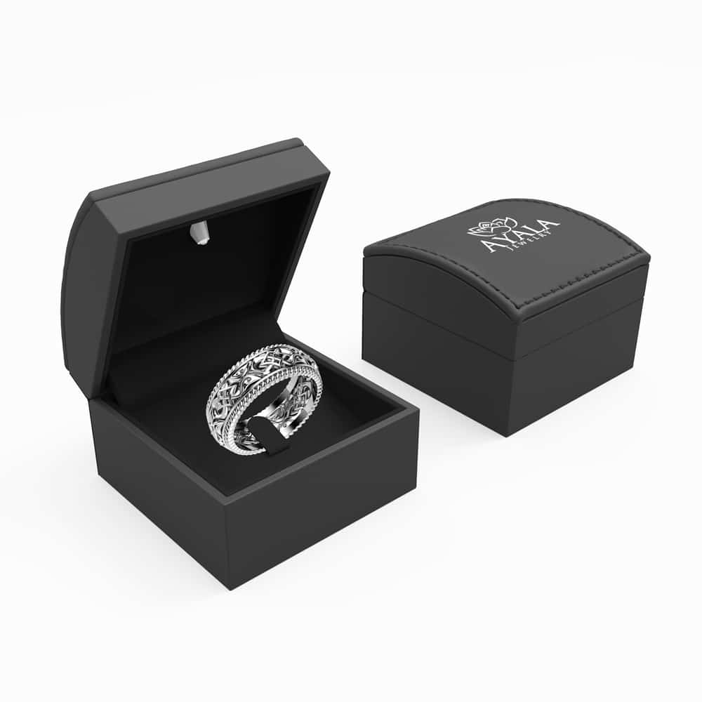 MB-0004A-White-Gold-Mens-Wedding-Band--4