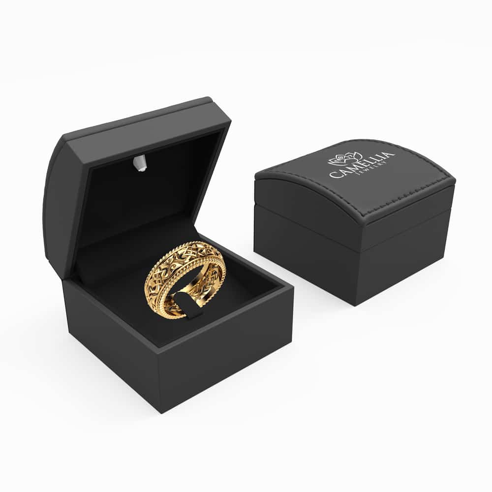 MB-0004C-Yellow-Gold-Mens-Wedding-Band---5