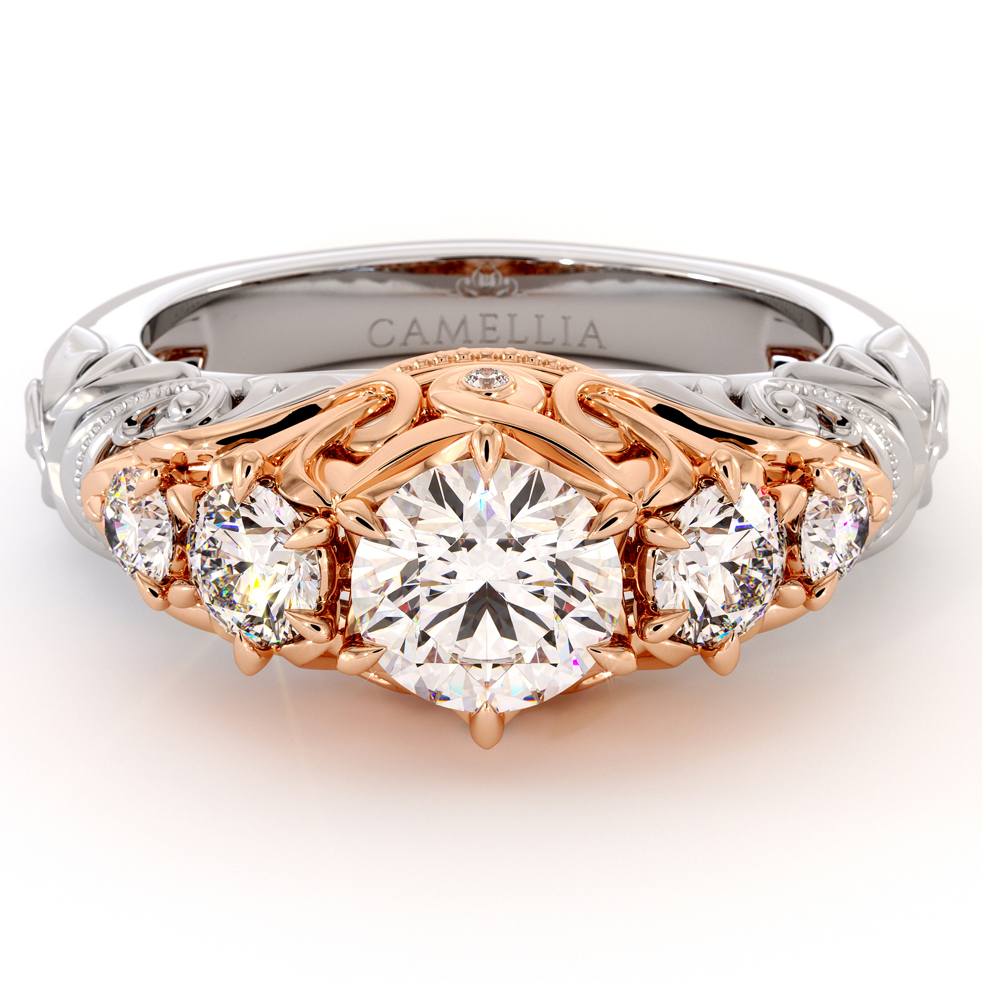 Timeless Five Stone Engagement Ring
