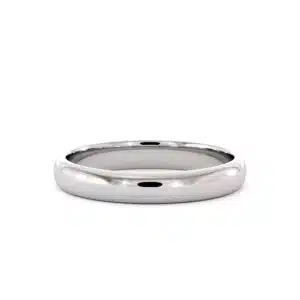 Timeless Classic Domed Wedding Band 3mm for Women