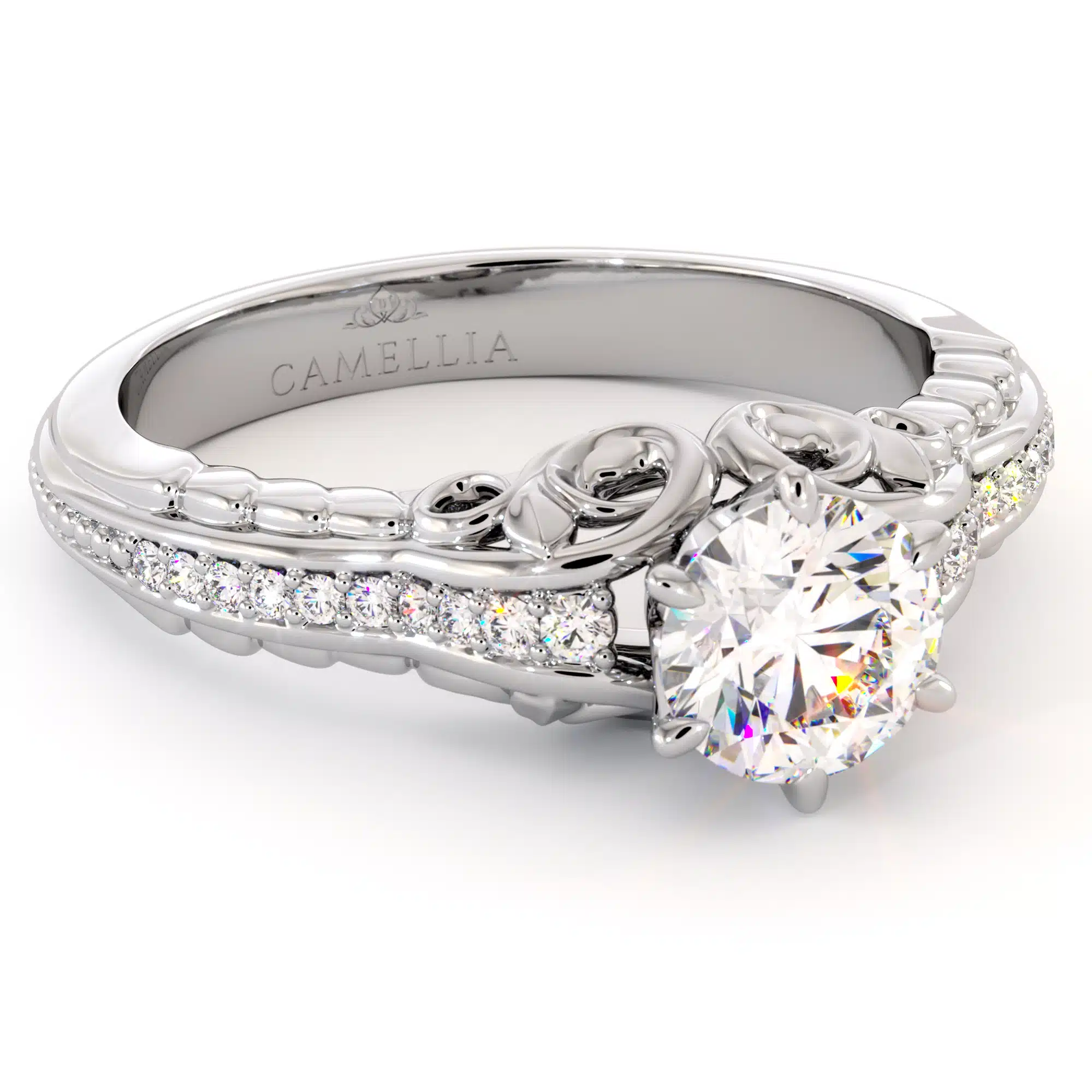 CL-0046 white Natural_Diamonds_Ring