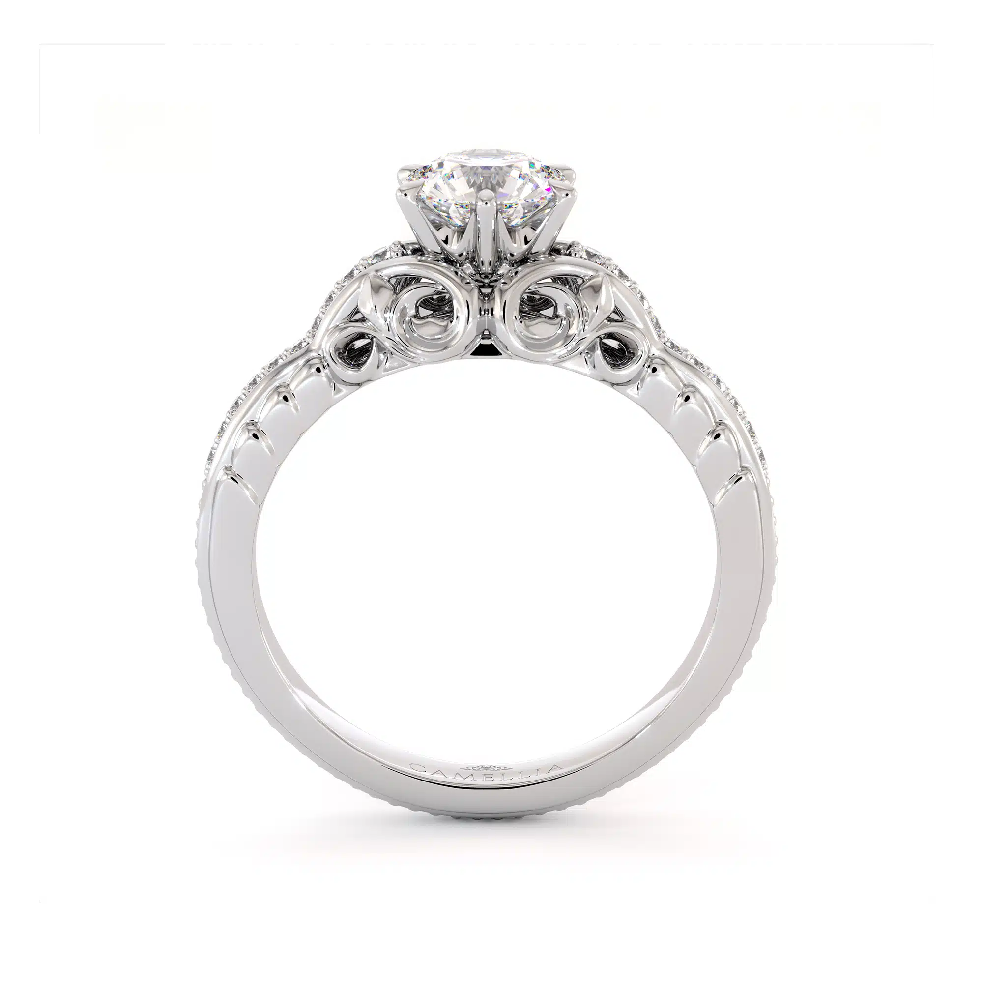 CL-0046 whiteRound_Cut_Diamond_Ring