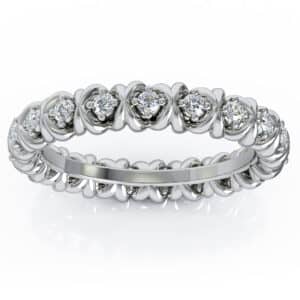 Lab Diamonds Unique Camellia Eternity Wedding Band