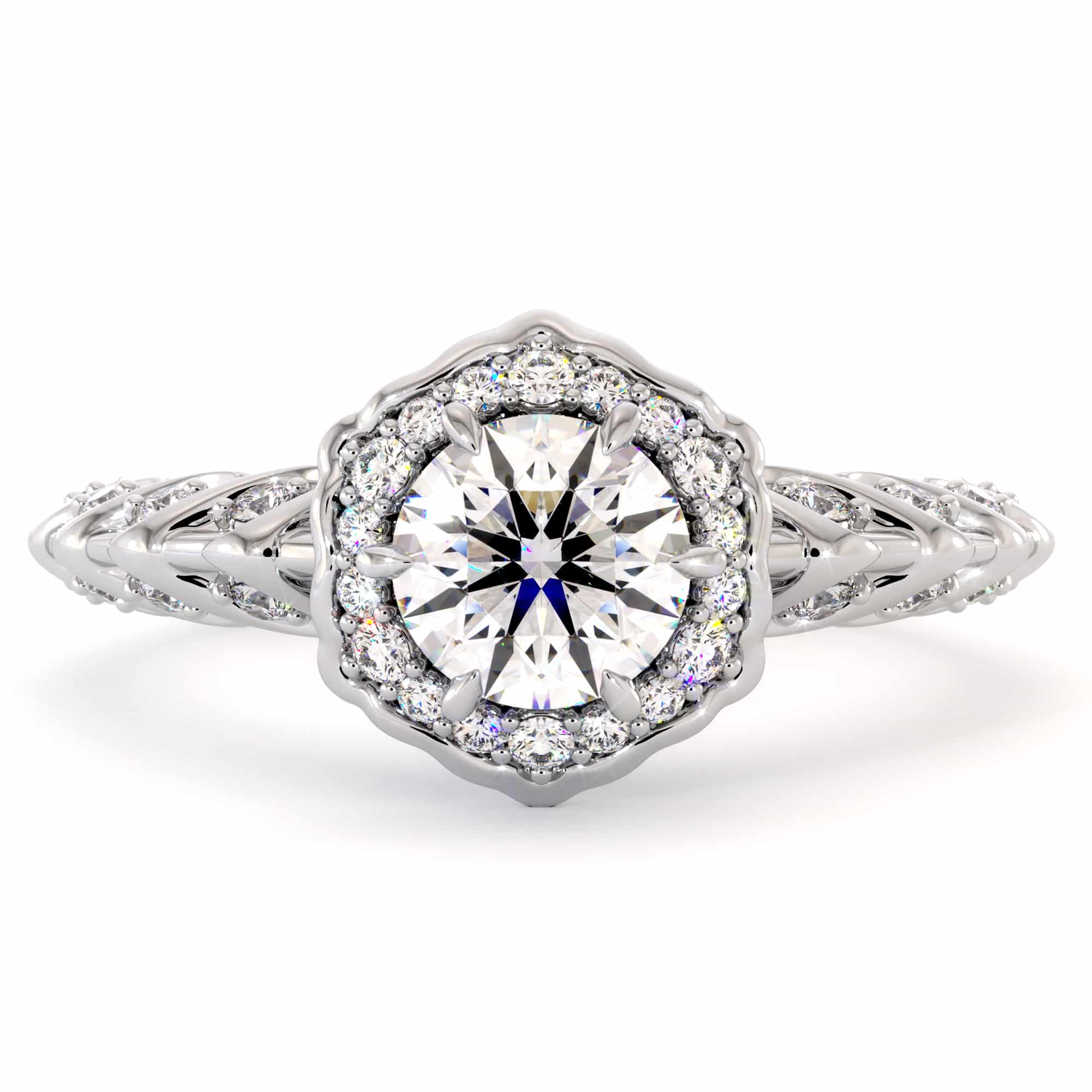 CL-0032AwhiteRound_Cut_Diamond_Ring