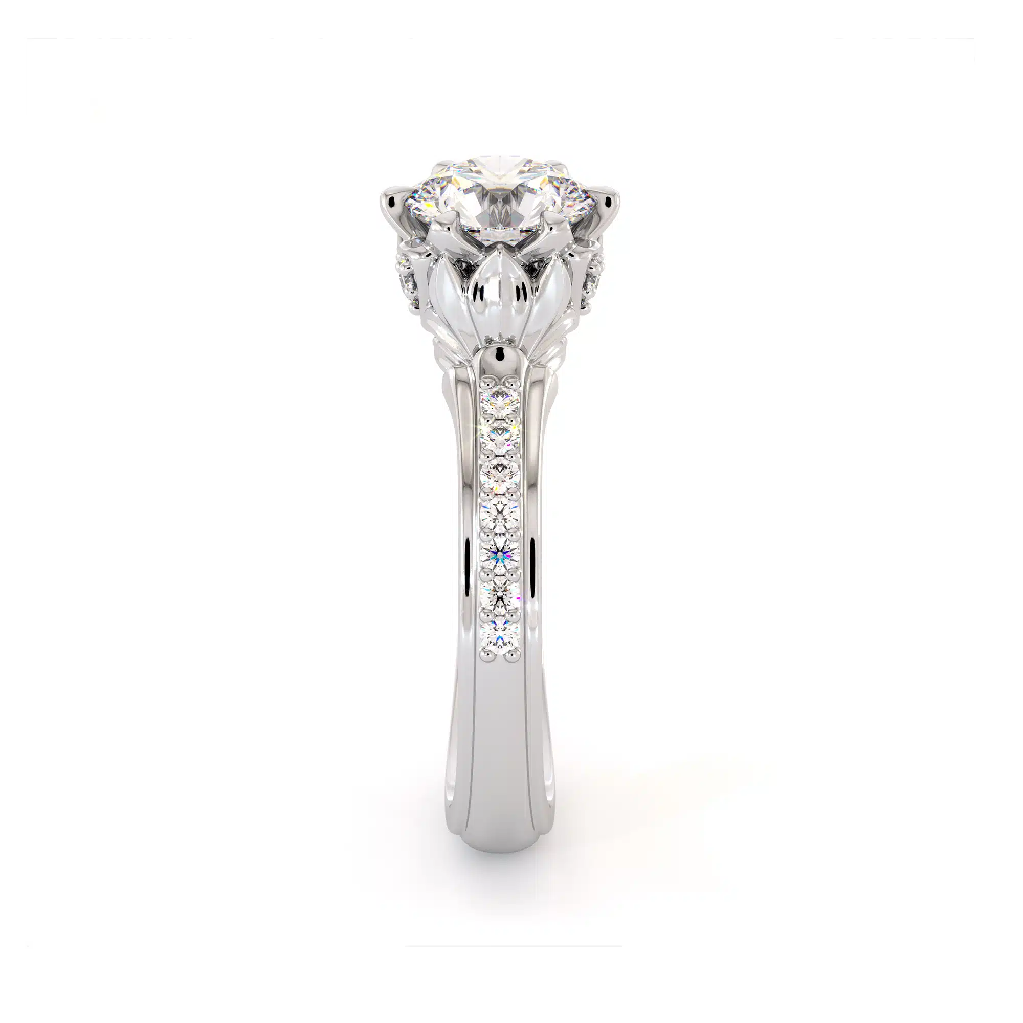 CL-0018 White_Gold_Diamond_Ring