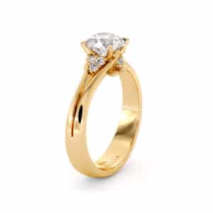 Unique Pure Classic Natural Diamond Engagement Ring