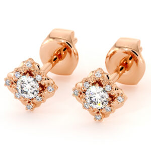 Twinkling Classic Lab Diamonds Stud Earrings