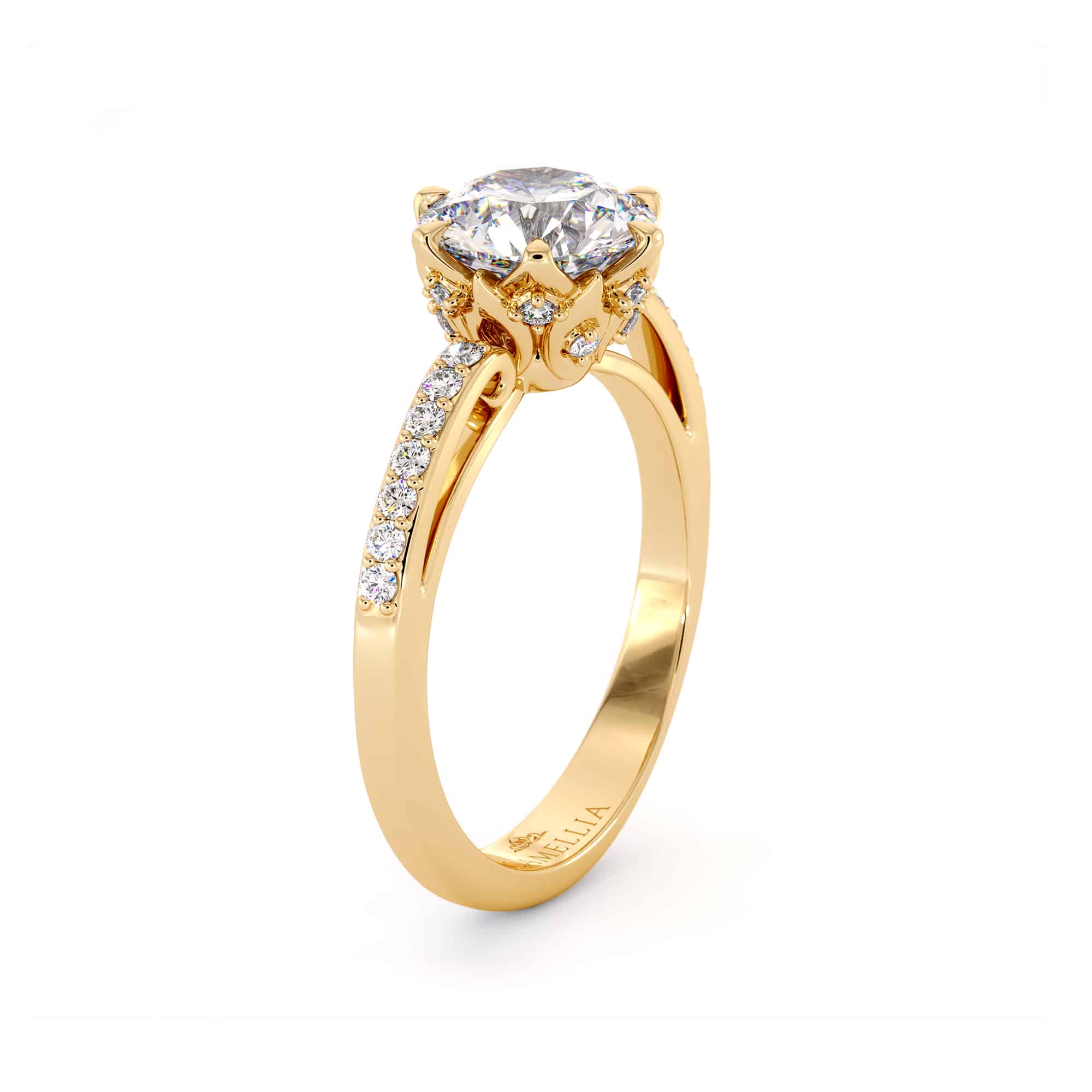 CL-0015 Golden_Diamond_Ring