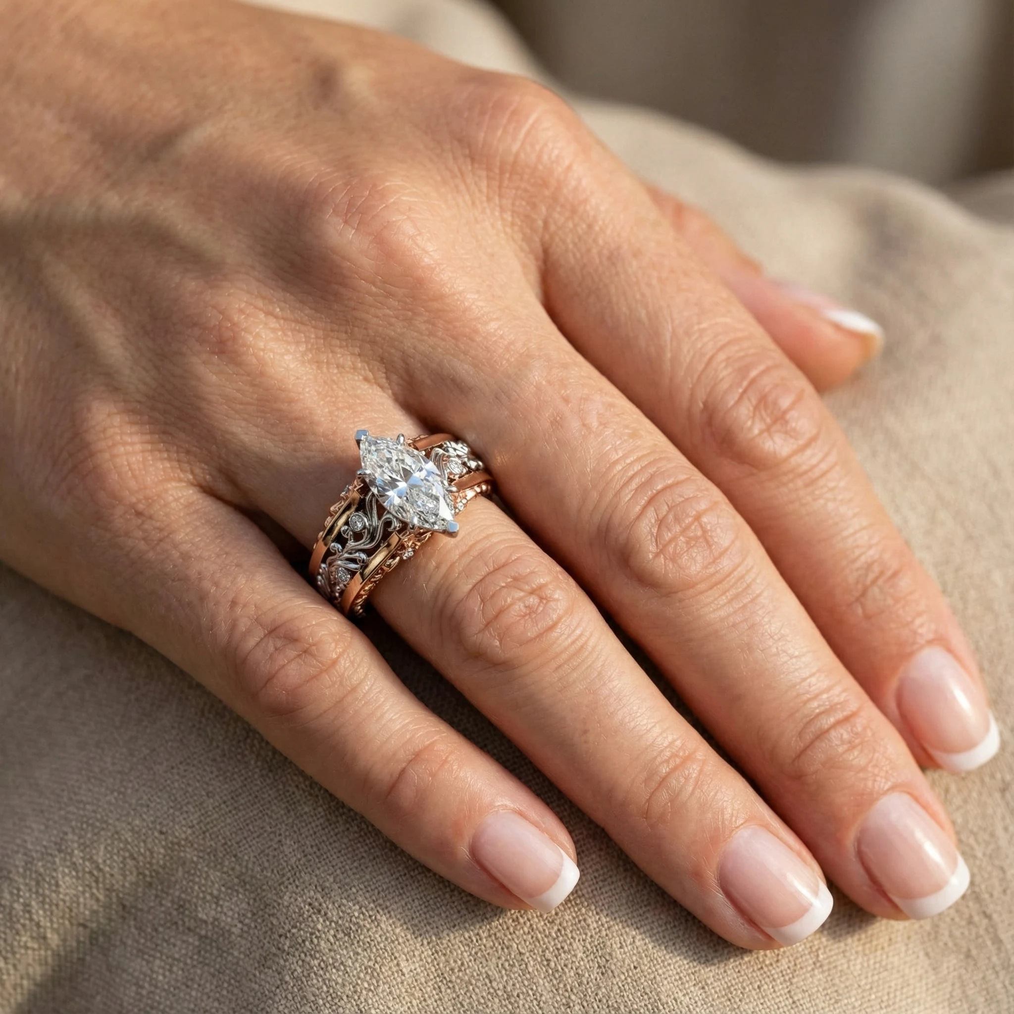 AN-0102 Marquise On Hand