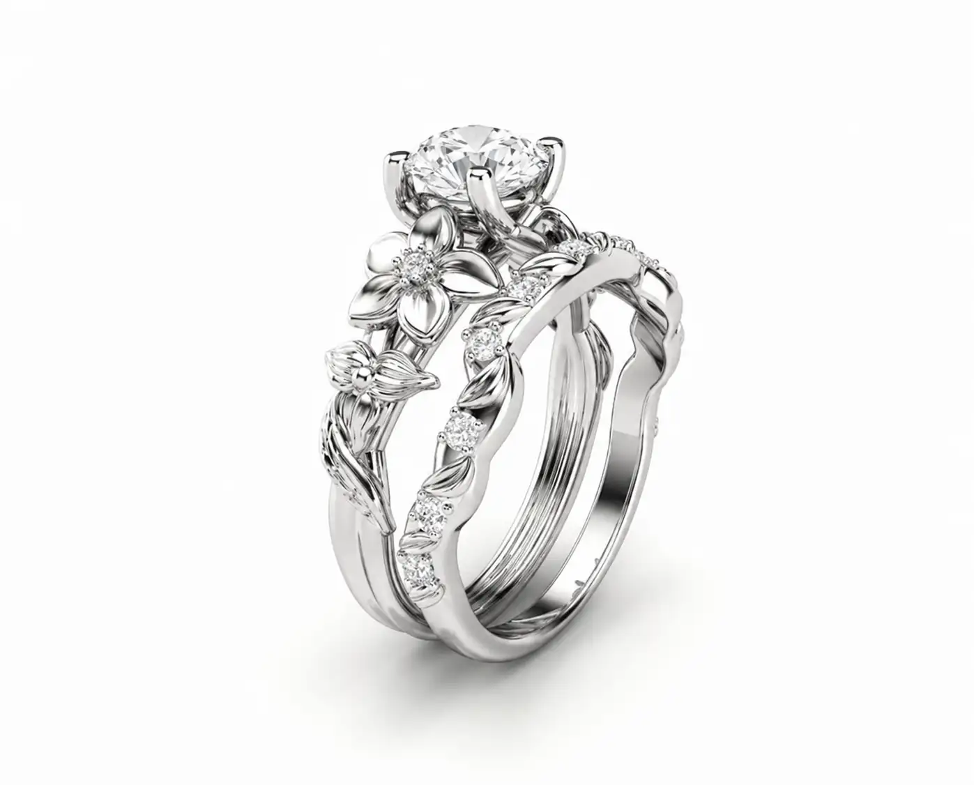 CD-0126 Band White Gold (2)