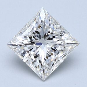 Lab Created 2.5 Carat H VS1 Princess Diamond