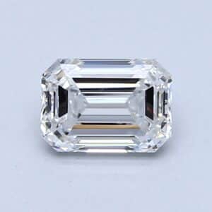 Lab Created 1.02 Carat D VS2 Emerald Diamond
