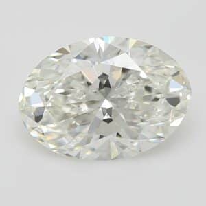 Lab Created 3.07 Carat H VS1 Oval Diamond