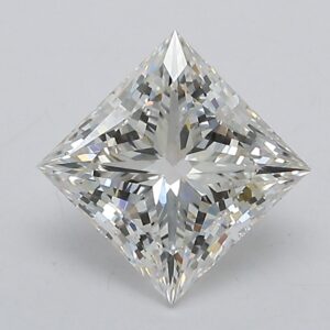 Lab Created 1.84 Carat G VS1 Princess Diamond