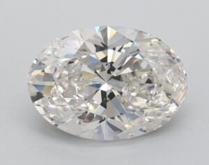 Lab Created 2.37 Carat G VS1 Oval Diamond