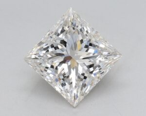 Lab Created 2.32 Carat H VS1 Princess Diamond