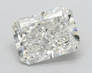Lab Created 3.07 Carat G VVS2 Radiant Diamond