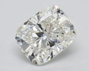 Lab Created 2.57 Carat G VVS2 Cushion Diamond
