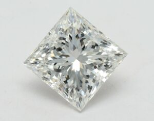 Lab Created 2.83 Carat Princess Diamond