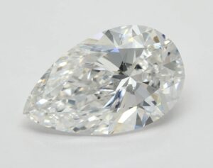 Lab Created 5.39 Carat Pear Diamond