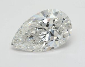 Lab Created 4.57 Carat E SI1 Pear Diamond