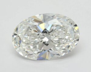 Lab Created 5.37 Carat Oval Diamond