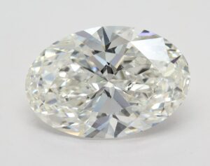 Lab Created 6.54 Carat Oval Diamond