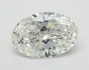 Lab Created 6.04 Carat Oval Diamond