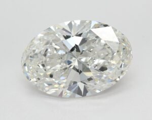 Lab Created 5.78 Carat Oval Diamond