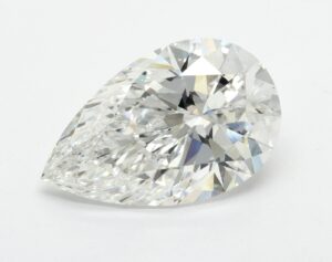 Lab Created 2.72 Carat E VS1 Pear Diamond