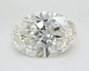 Lab Created 5.4 Carat F VS2 Oval Diamond