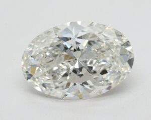 Lab Created 3.09 Carat G SI1 Oval Diamond
