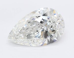 Lab Created 6.01 Carat Pear Diamond