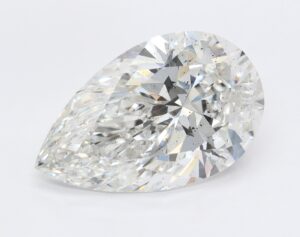 Lab Created 5.3 Carat F SI2 Pear Diamond
