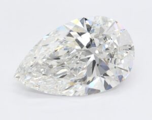 Lab Created 4.31 Carat Pear Diamond