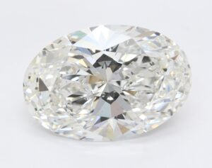Lab Created 5.09 Carat Oval Diamond