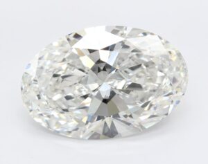 Lab Created 7.43 Carat Oval Diamond