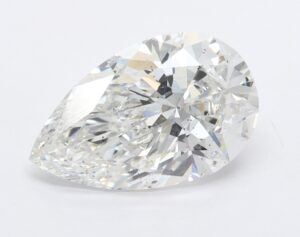 Lab Created 2.08 Carat F SI1 Pear Diamond
