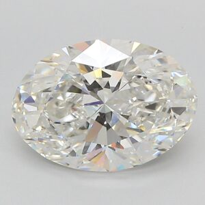Lab Created 3.05 Carat Oval Diamond