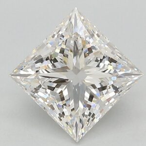 Lab Created 2.57 Carat Princess Diamond