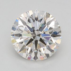 Lab Created 2.52 Carat Round Diamond