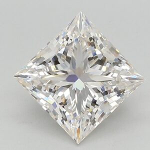 Lab Created 2.5 Carat Princess Diamond
