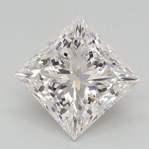 Lab Created 1.79 Carat Princess Diamond