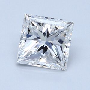Natural 1.51 Carat E VS2 Princess Diamond
