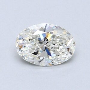 Natural 0.7 Carat H VVS1 Oval Diamond