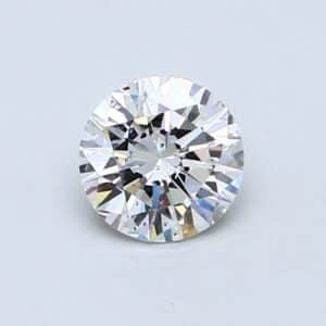 Natural 0.57 Carat Round Diamond