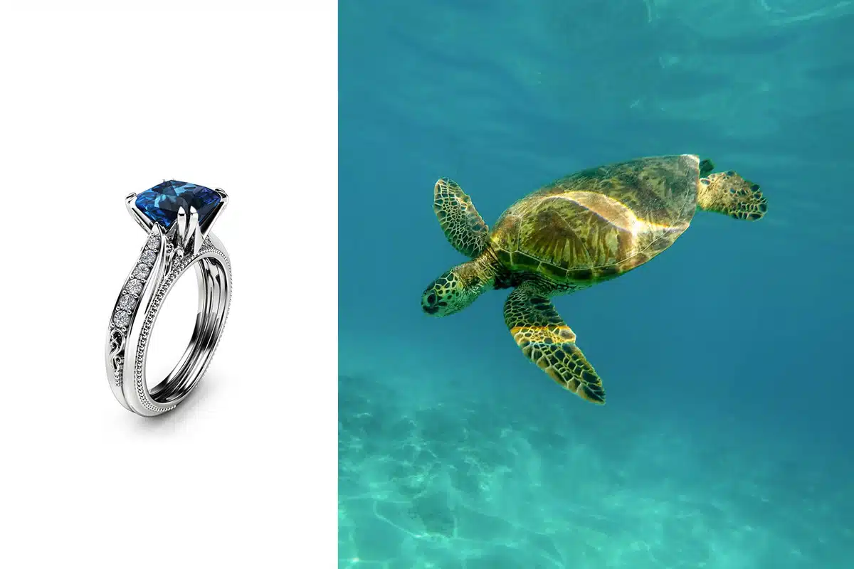 victorial topaz engagement ring