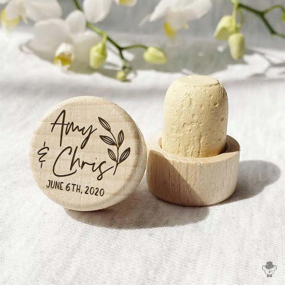 custom wine stopper wedding gift